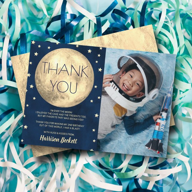 Zwei Fotos zum 2. Geburtstag Dankeskarte (Von Creator hochgeladen)