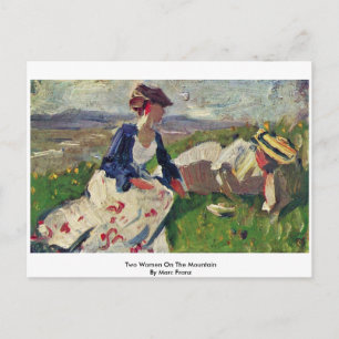 Zwei Frauen auf dem Berg von Marc Franz Postkarte