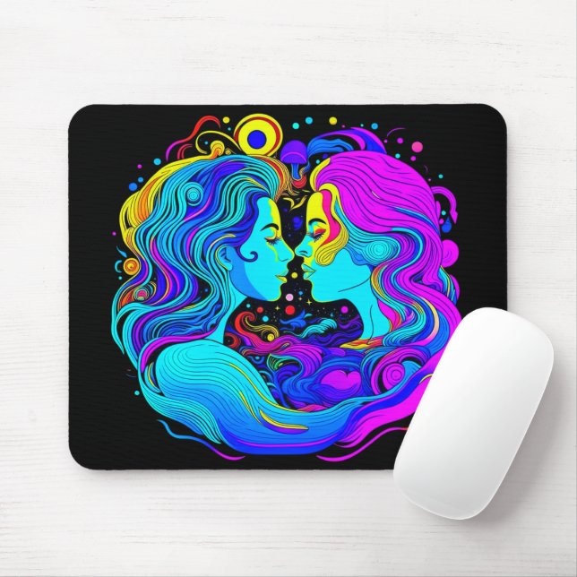 Zwei Frauen Mousepad (Mit Mouse)