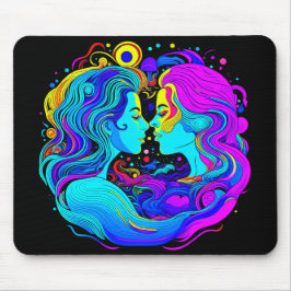 Zwei Frauen Mousepad