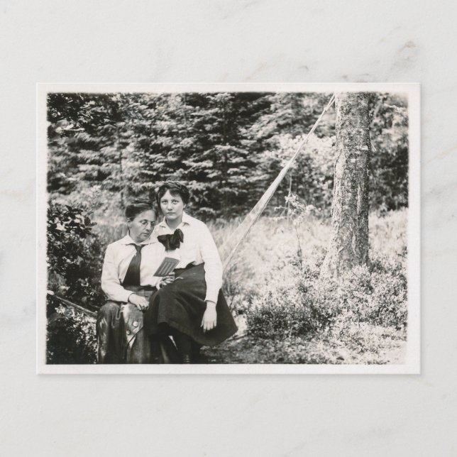 Zwei Frauen Postkarte (Vorderseite)