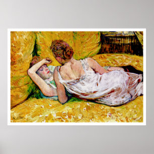 Zwei Freunde durch Henride Toulouse-Lautrec Poster