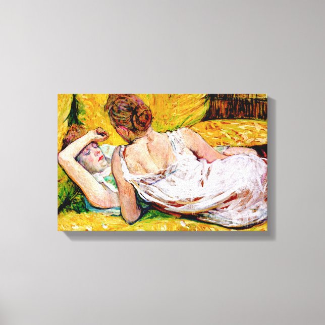 Zwei Freunde Gemälde von Henri de Toulouse-Lautrec Leinwanddruck (Vorderseite)