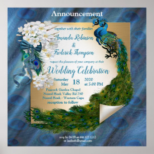 Zwei Friedenstruppen auf grün grüner Seide Poster