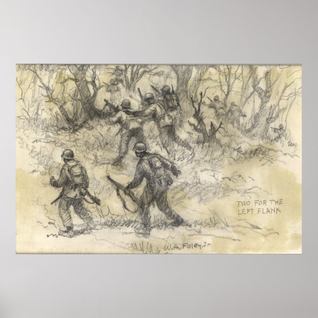 Zwei für die verlassen Flanke Poster (Vorne)