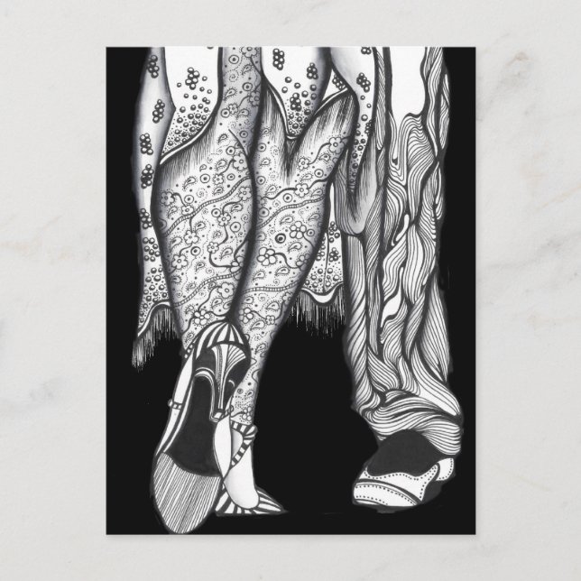 Zwei für Tango Postkarte (Vorderseite)