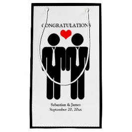 Zwei Gärten in Krawatte, die sich individuell anpa Kleine Geschenktüte