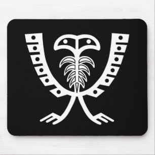 Zwei gehackter Weißadler Mousepad