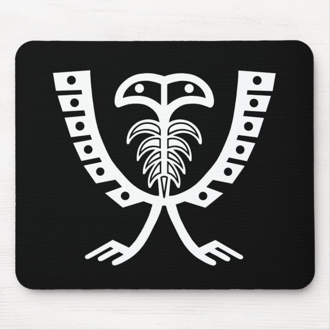 Zwei gehackter Weißadler Mousepad (Vorne)