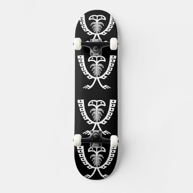 Zwei gehackter Weißadler Skateboard (Vorderseite)
