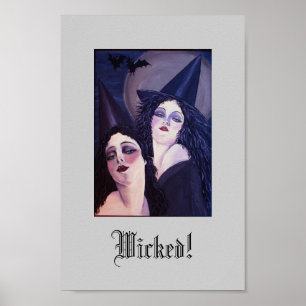 Zwei geheftete Hexen Poster