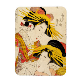 Zwei Geisha Fine Art Magnet