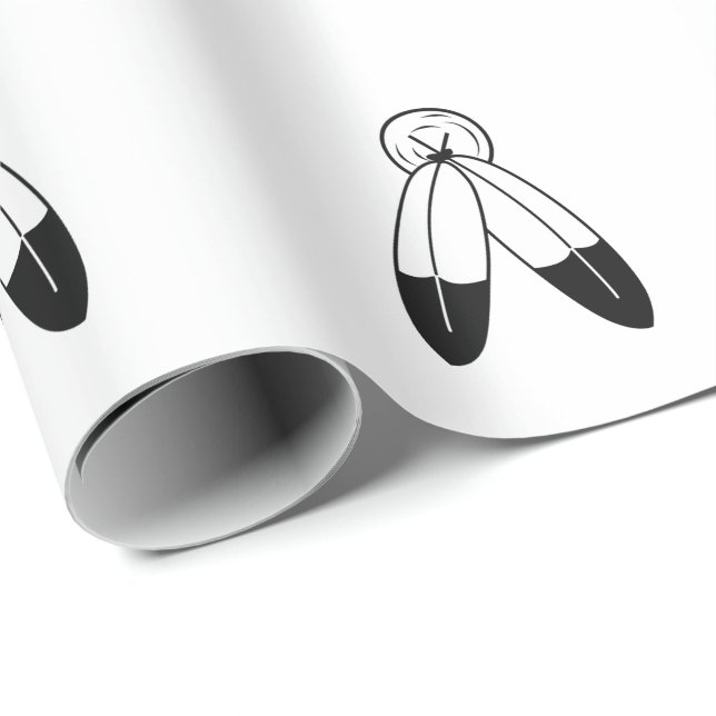 Zwei-Geist-Flagge Geschenkpapier (Rolleneckpunkt)