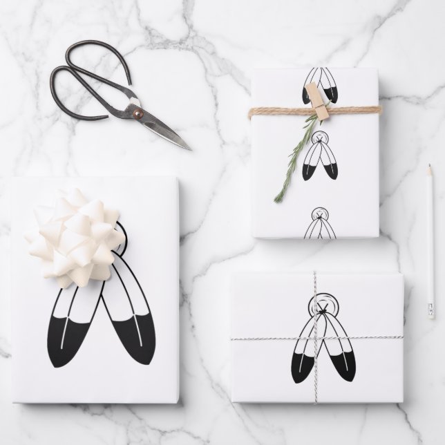 Zwei-Geist-Flagge Geschenkpapier Set (Vorderseite)