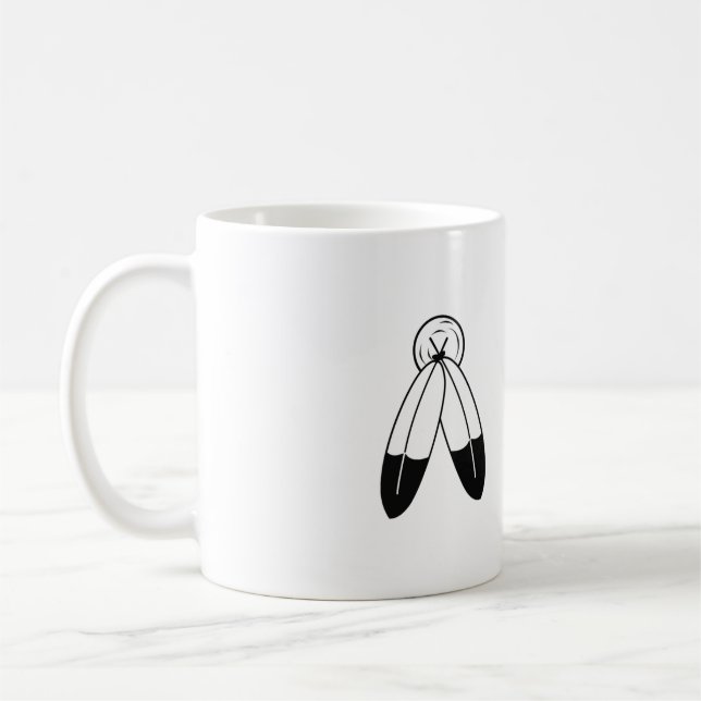 Zwei-Geist-Flagge Kaffeetasse (Links)