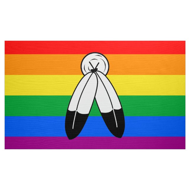 Zwei-Geist-LGBTQ+-Flag Stoff (Yard (91,4 cm))