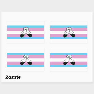 Zwei-Geist-Trans-Pride-Flagge Rechteckiger Aufkleber