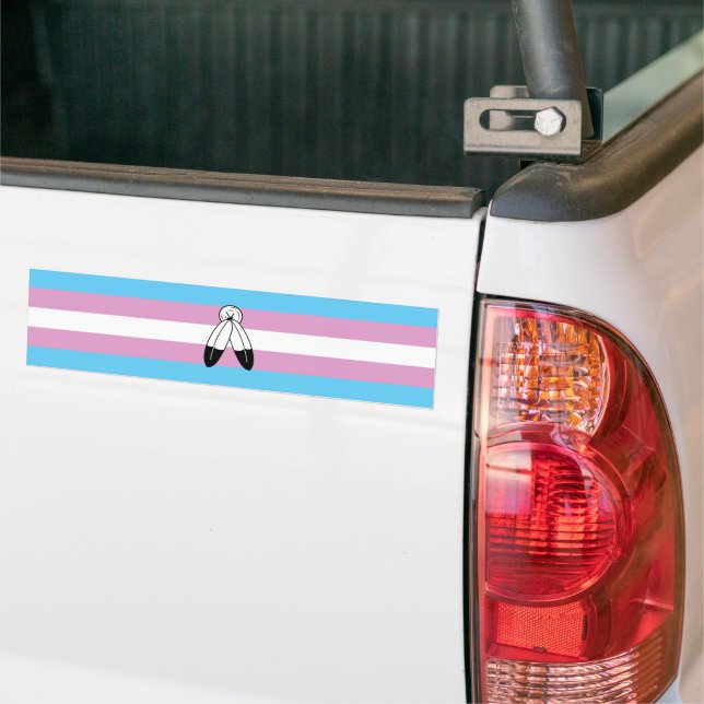 Zwei-Geist-Trans-Stolperflagge Autoaufkleber (Auf Lkw)