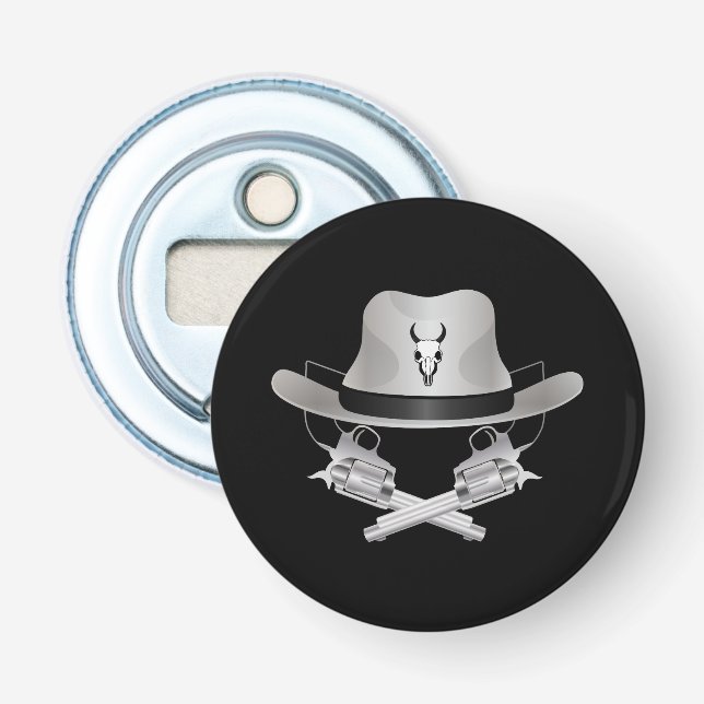 Zwei gekreuzte Gewehre und Hut Flaschenöffner (Vorderseite)