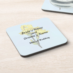 Zwei gelbe Ire und Buds Hochzeitsprodukte Getränkeuntersetzer