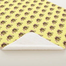 zwei gelbe Küken, Ostern Sherpadecke