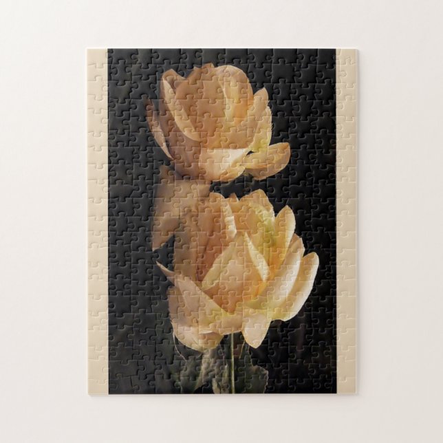 Zwei, gelbe Rosen, Puzzlespiel Puzzle (Vertikal)