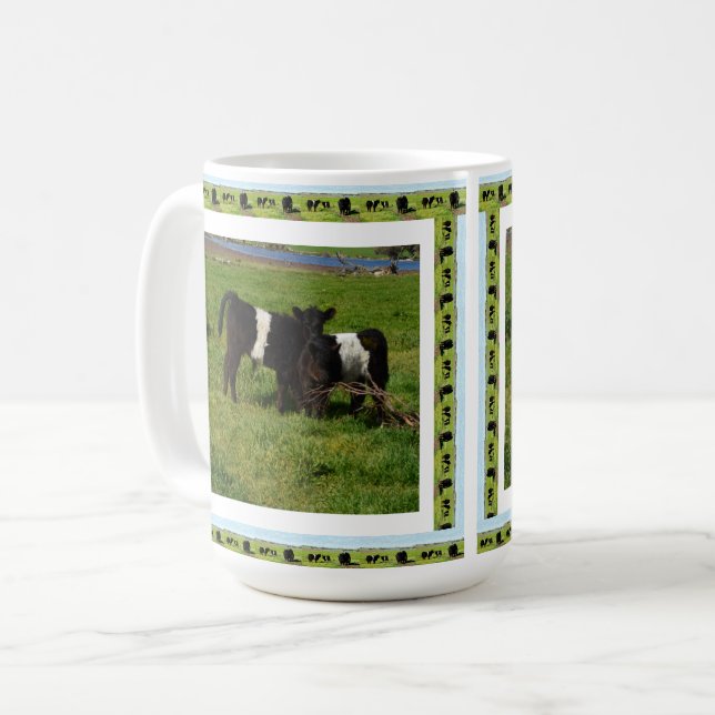 zwei Gerahmte Galloway Calves, Kaffeetasse (Vorderseite Links)