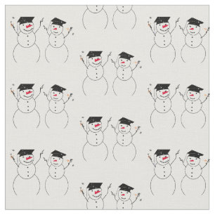 Zwei Geschlossen Snowmen Stoff