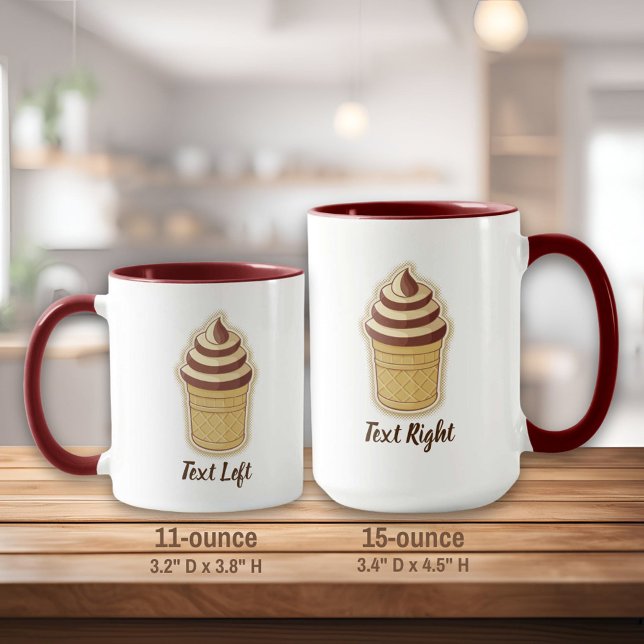 Zwei-Geschmacks-Eiscremebecher Tasse (Von Creator hochgeladen)