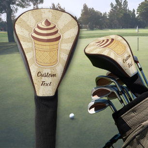 Zwei Geschmacksrichtungen Eiscreme-Cup Golf Headcover