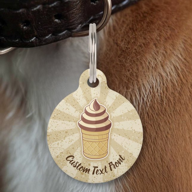 Zwei Geschmacksrichtungen Eiscreme-Cup Haustiermarke (Von Creator hochgeladen)