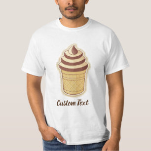 Zwei Geschmacksrichtungen Eiscreme-Cup T-Shirt