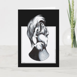 Zwei Gesichter Leid Karte