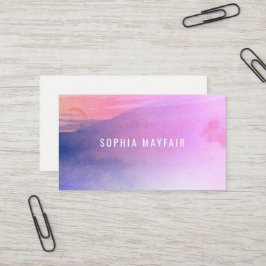 Zwei getönte Wasserfarbenkarte Visitenkarte