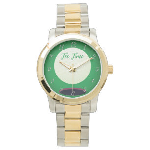 Zwei gezeichnete Golfer-Geschenke Armbanduhr