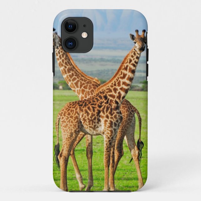 Zwei Giraffen Case-Mate iPhone Hülle (Rückseite)