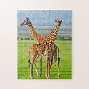 Zwei Giraffen Puzzle
