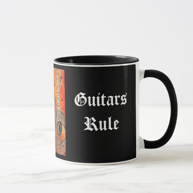 Zwei Gitarren-Tasse Tasse (Rechts)