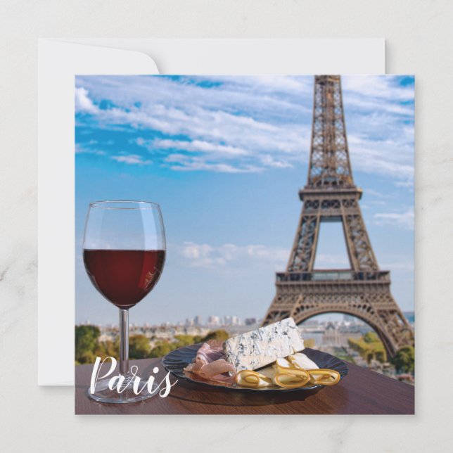 Zwei Gläser Wein im Café von Paris (Vorderseite)