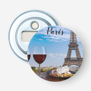 Zwei Gläser Wein im Café von Paris Flaschenöffner