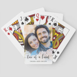 Zwei gleich | Verlobung Foto oder Gastgeschenk Hoc Spielkarten
