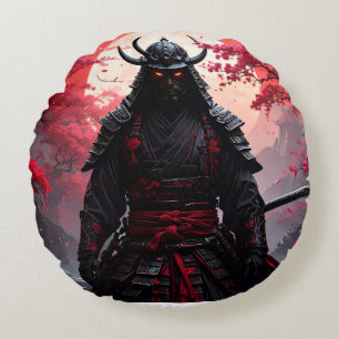 Zwei gleiche Samurai Rundes Kissen