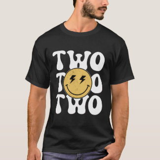 Zwei glückliche Typ 2. Geburtstag Familie Matching T-Shirt