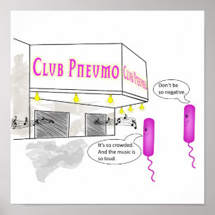 Zwei Gram Negative Rods laufen in eine Bar Poster