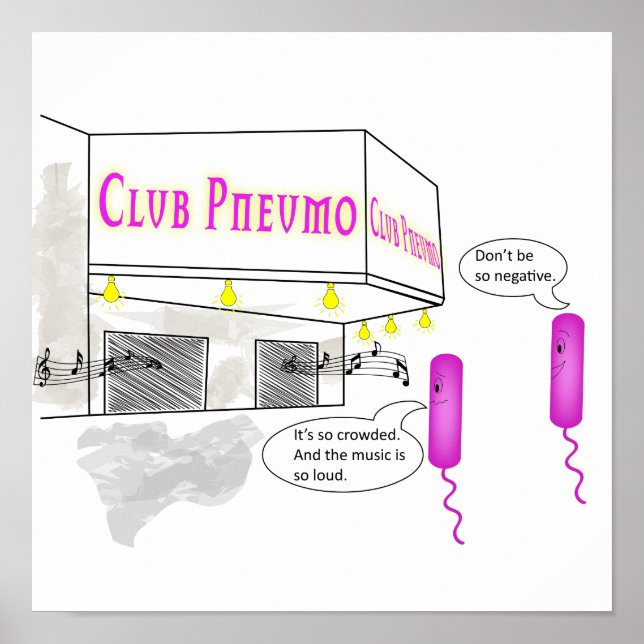 Zwei Gram Negative Rods laufen in eine Bar Poster (Vorne)