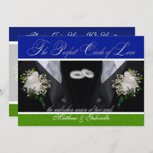 Zwei Grooms Gay Wedding oder Zivile Gewerkschaft B Einladung