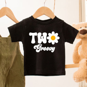 ZWEI Groovy Daisy 2. Geburtstag Kleinkind T-shirt
