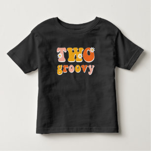 Zwei Groovy Retro Zweites Shirt