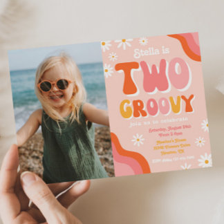 Zwei Groovy zum Geburtstag | Einladung von Groovy