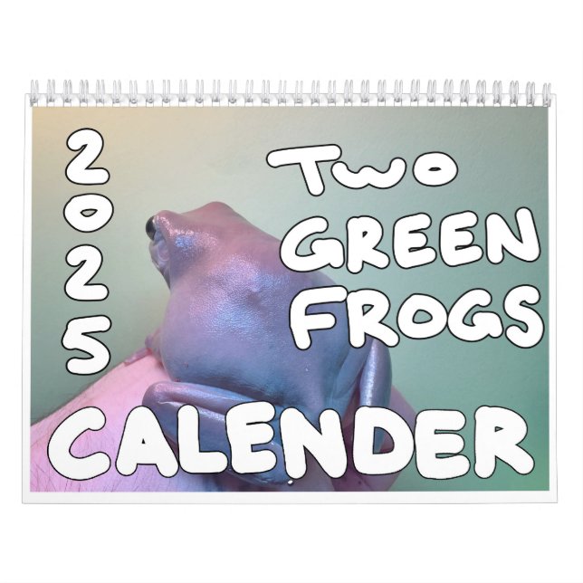 Zwei grüne Frösche 2025-Kalender Kalender (Titelbild)